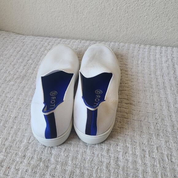 Rothy's The Original Slip On Sneakers Casual White Women's Size 7.5 - Picture 6 of 14